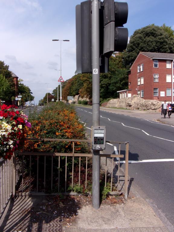 Current pedestrian crossing point